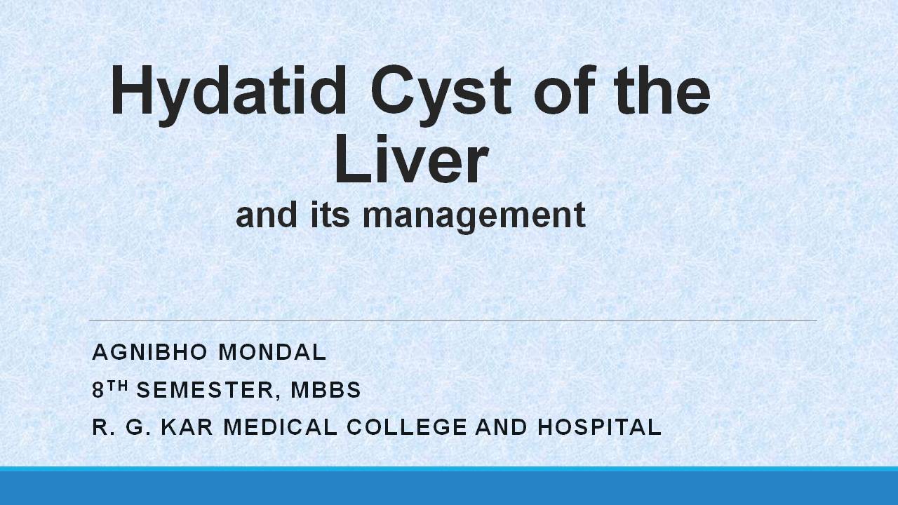 Hydatid Cyst of the Liver